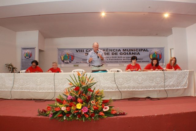 Conferência Municipal de Saúde - Goiânia dias 29 junho a 2 de julho