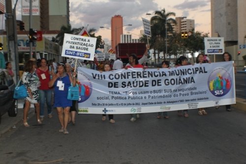 Conferência Municipal de Saúde - Goiânia dias 29 junho a 2 de julho